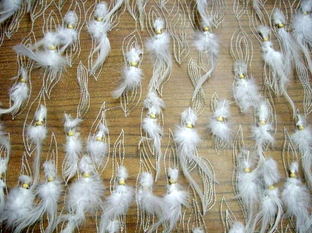 1.White Feather Fabric